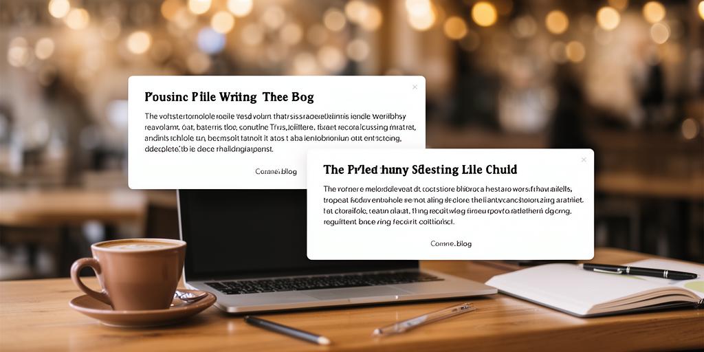 Blog & Content application preview