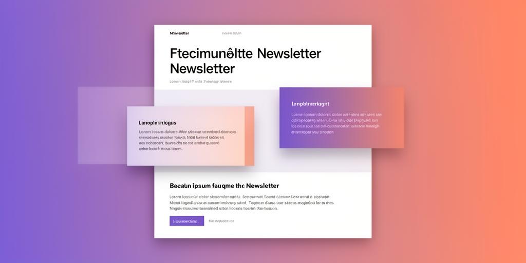 Newsletter application preview